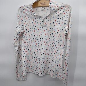 Lady Hagen White Golf Print Sweatshirt